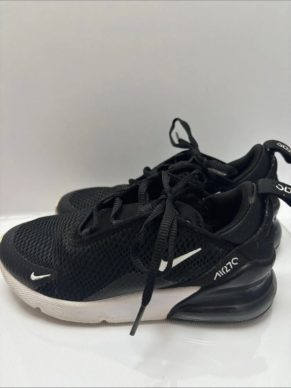 Nike Air270 Black Kids 2Y MISSING INSOLES